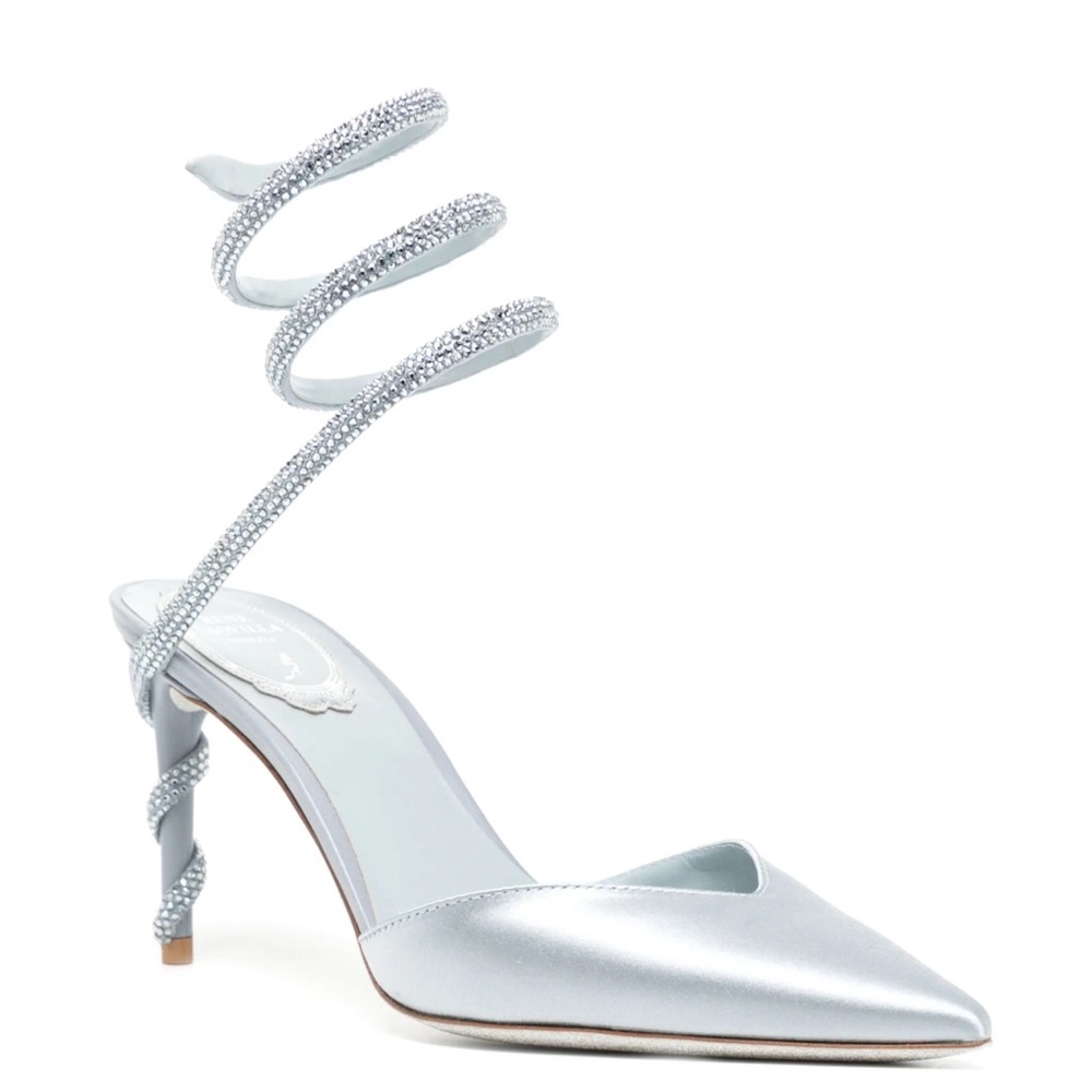 Rene Caovilla Margot 80mm crystal-embellished pumps